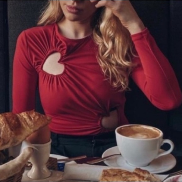 Zara red hearts bodysuit - Picture 4 of 6